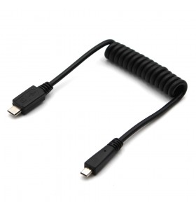 Cheaper Price USB 2.0A Mini to Micro USB Cable Charging Type Flexible Spring Cable